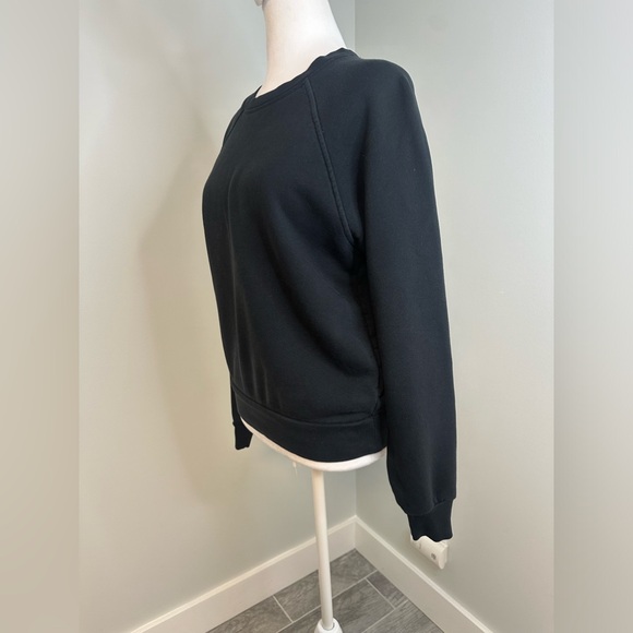 Reformation Jeans Organic Cotton Black Crewneck Sweater Sz XS Recycled Capsule - Picture 6 of 17